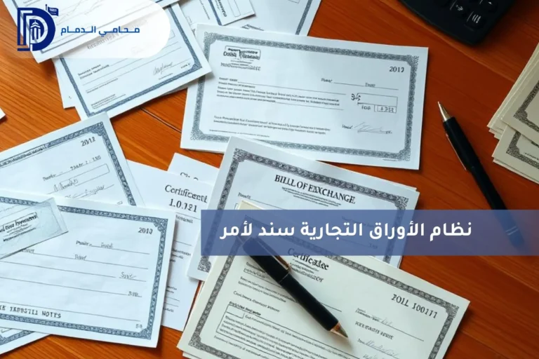 نظام الأوراق التجارية سند لأمر